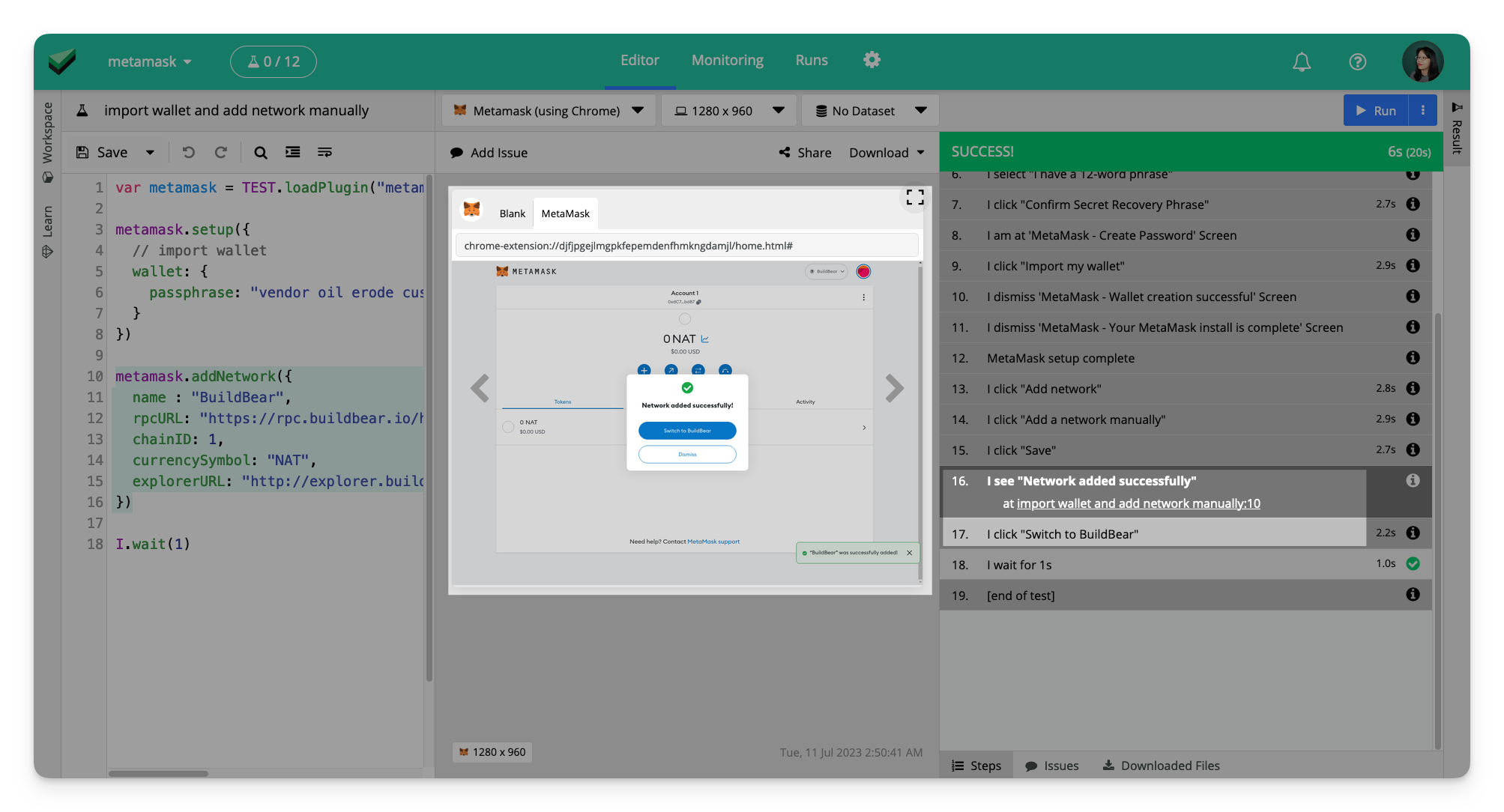 Automate MetaMask Testing Automate MetaMask Testing