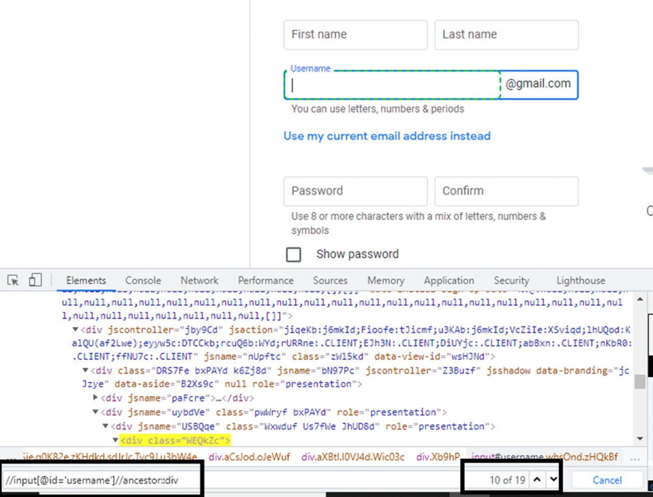 How to write XPath in Selenium