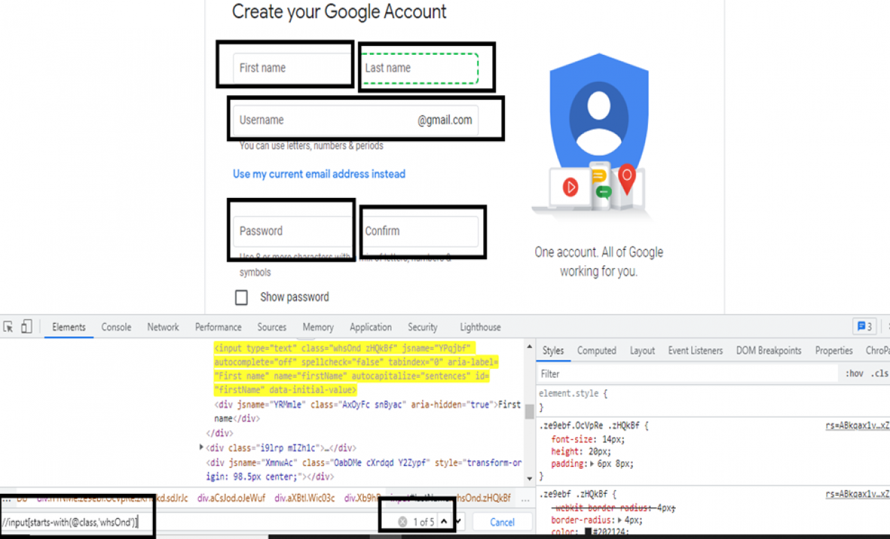 How to write XPath in Selenium